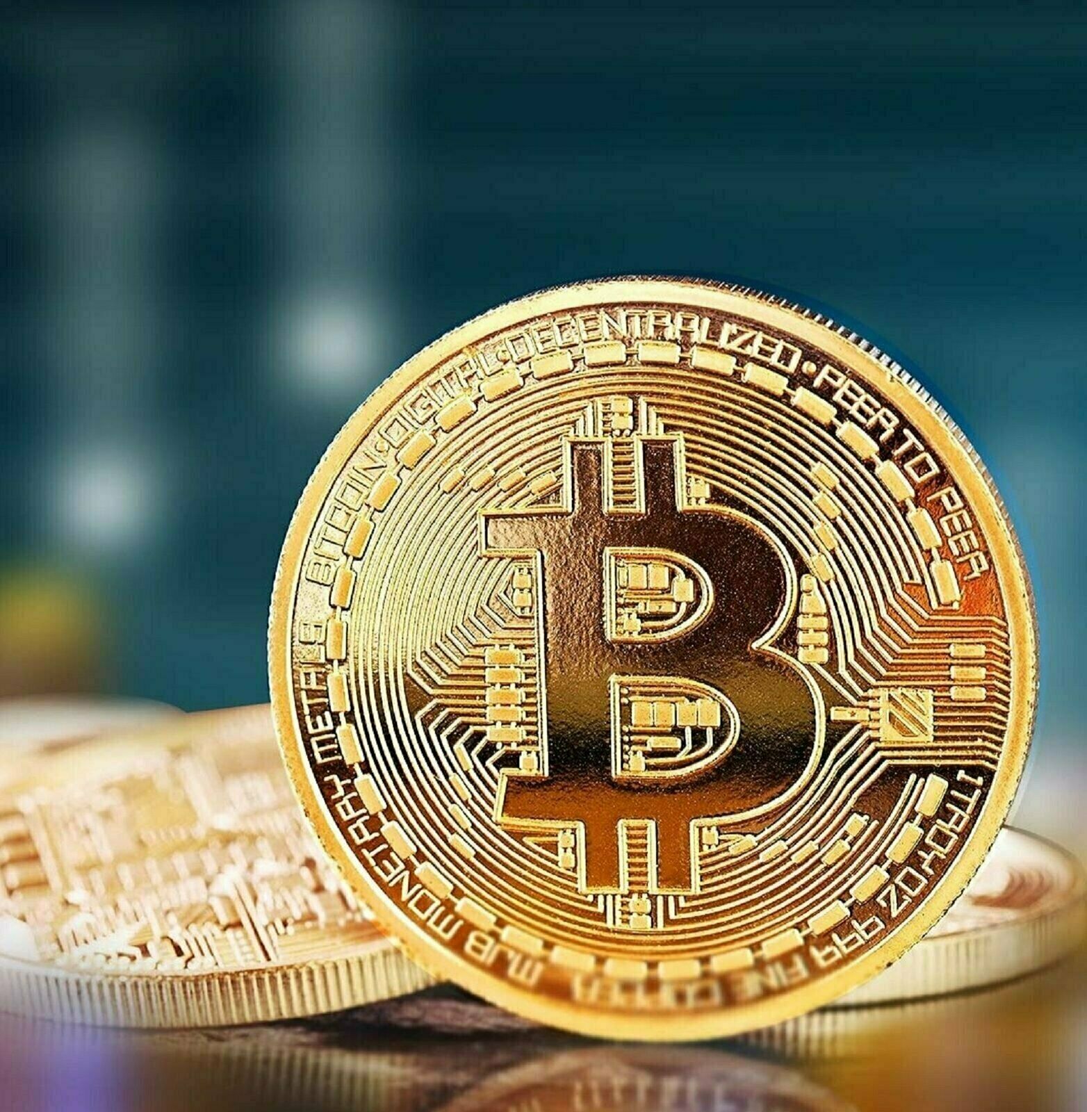 إصدار محدود من هواة جمع العملات التذكارية الأصلية من Bitcoin عملة BTC Coin المعدنية المطلية بالذهب